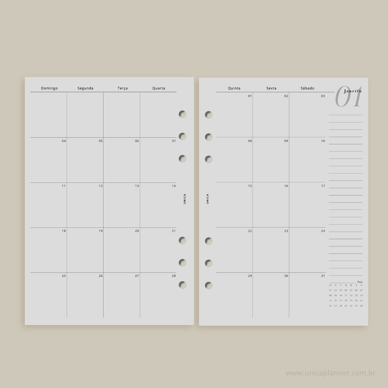 Planner 2026 em Blocos | A5 Arg