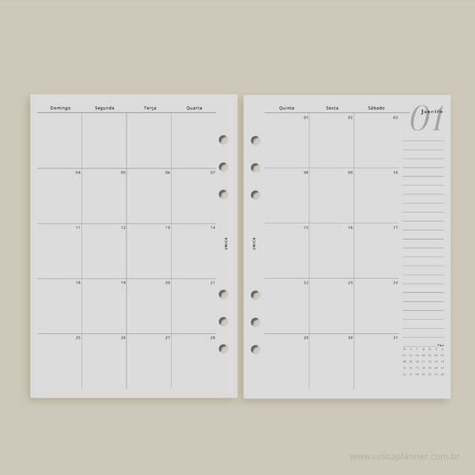 Planner 2026 com Case e Capa