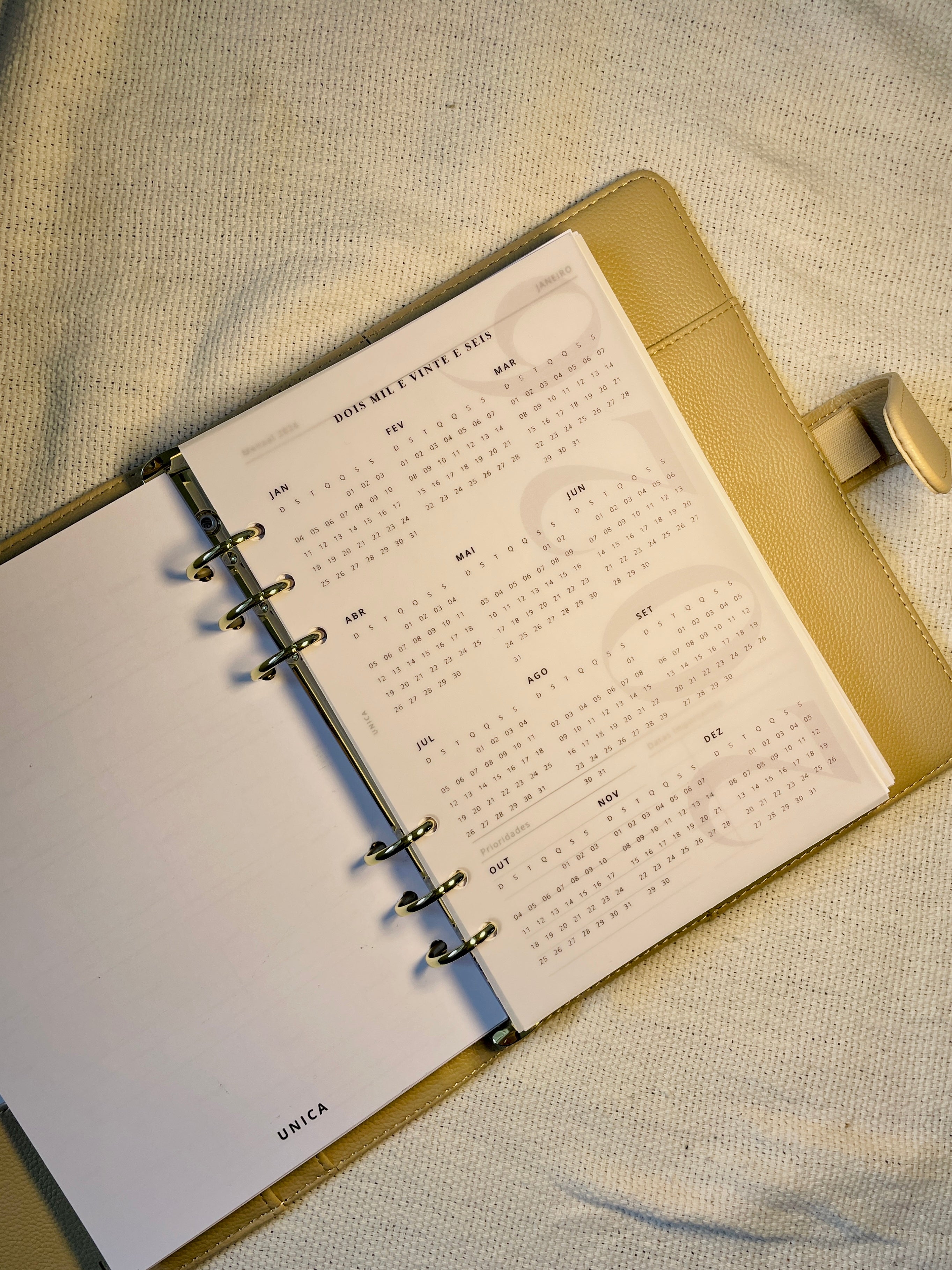 Planner 2026 Essencial Agendamento