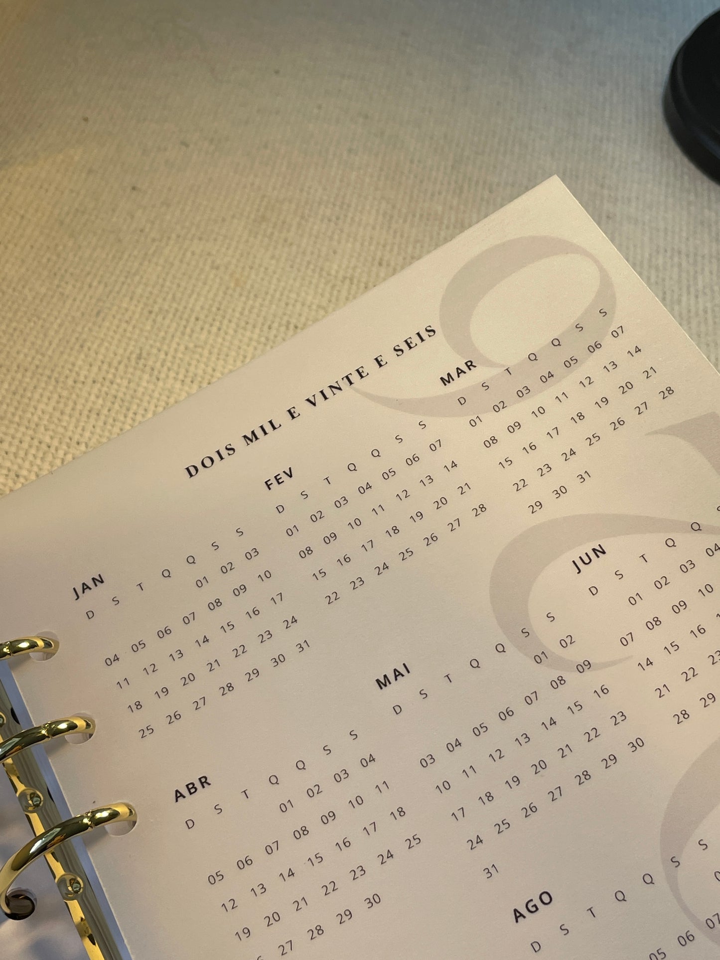 Planner 2026 Essencial Agendamento