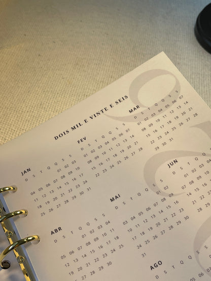 Planner 2026 Essencial Agendamento