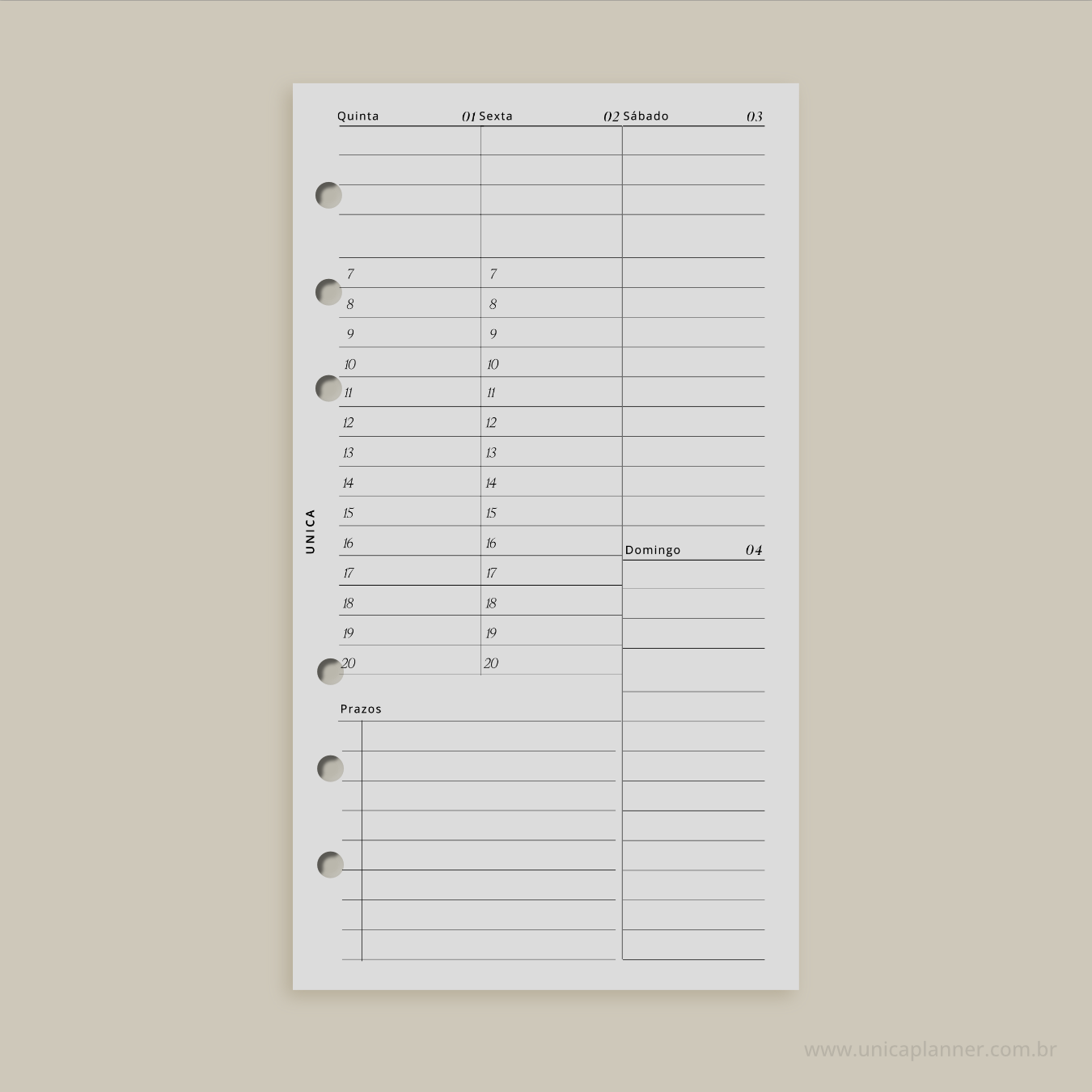 2026 | Semanal Agendamento