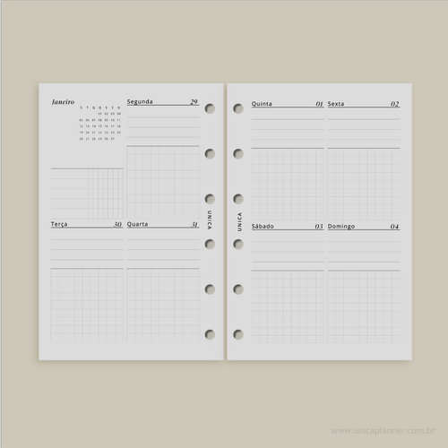2026 | Semanal Vertical + Mensal Datado