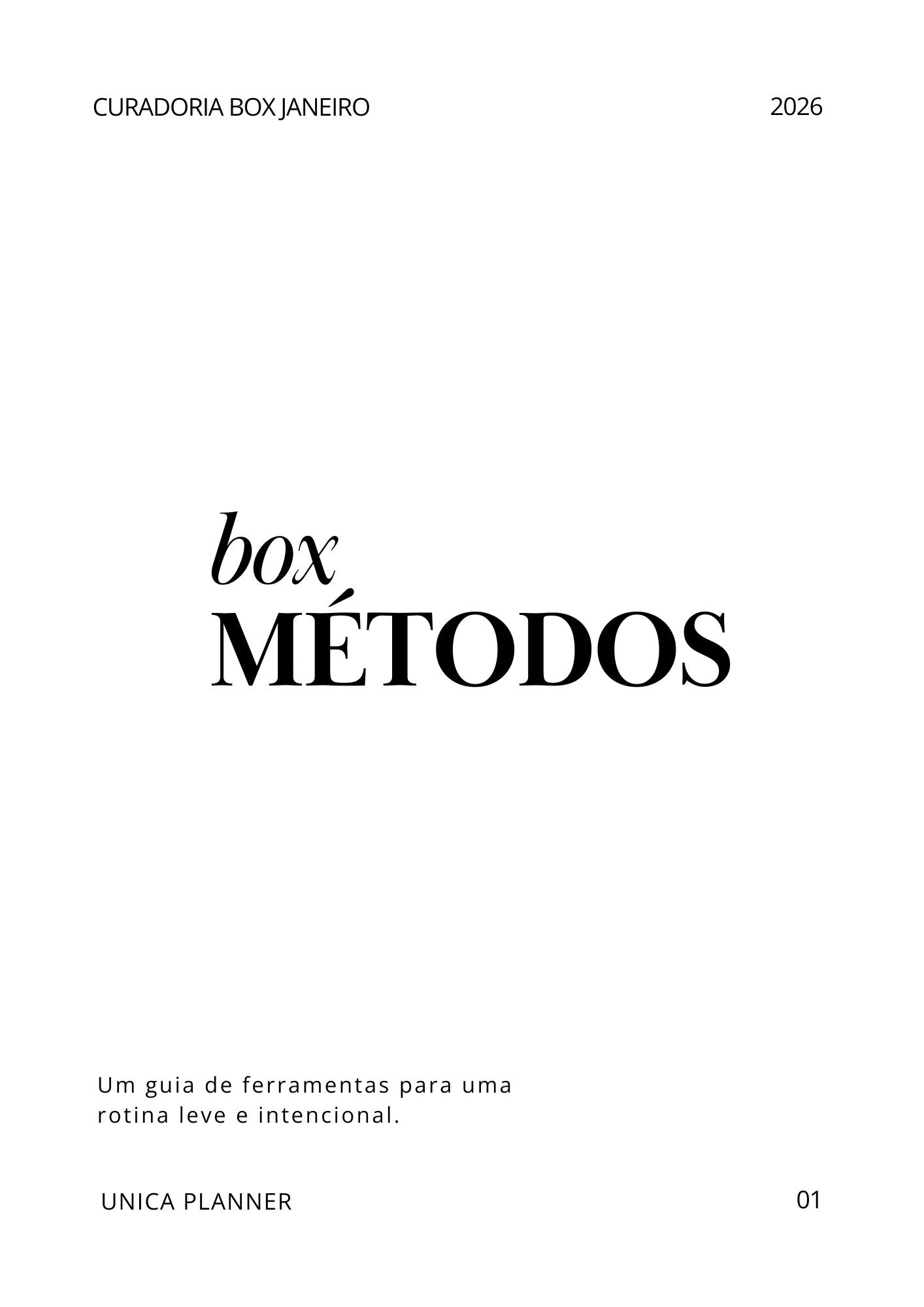 Guia Métodos - Box Janeiro