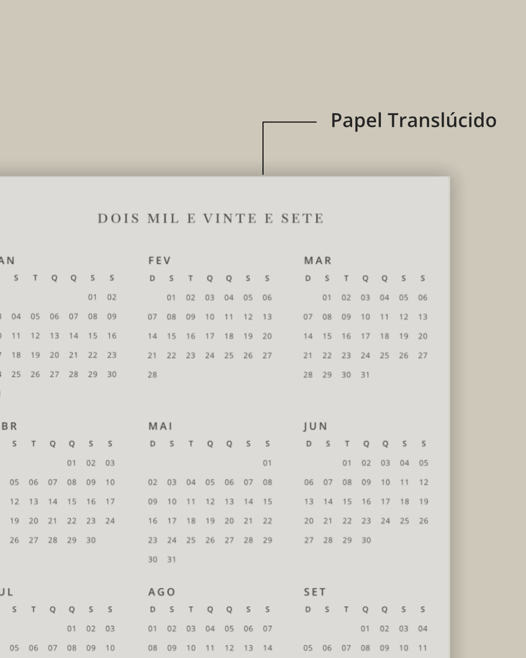 Vellum Calendário 2027