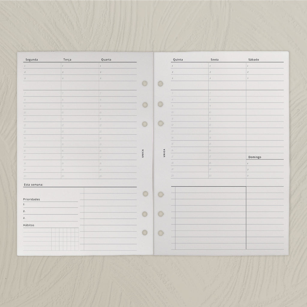 Combo Planner Hábitos & Rotina - Case A5 Argolada (Edição Completa)