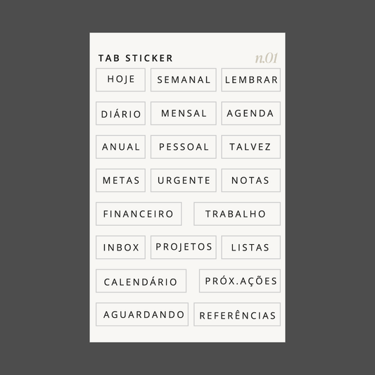 Tab Sticker