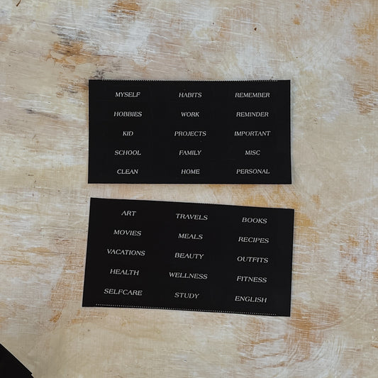 Tab Sticker ENGLISH